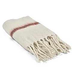 Koce - Narzutka z mieszanki wełny - Miranda (różowy)