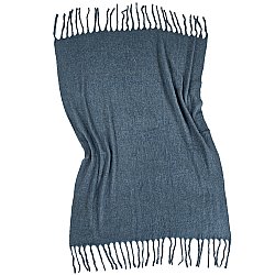 Koce - Narzutka z mieszanki wełny - Samantha (niebieski)