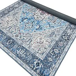 Dywan płasko tkany - Birjand (niebieski)