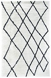 Dywany shaggy - Tavola (czarny/biały)