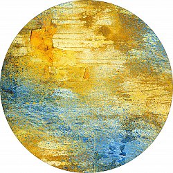 Okrągły dywan - Seia (gul-blå)