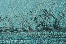 Dywany z włókien konopnych - Natural (niebieski/turkus)
