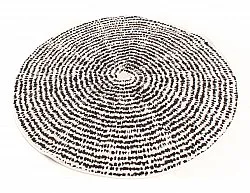Okrągły dywan - Brussels Swirl (czarny)