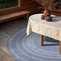 Okrągły dywan - Indoor/Outdoor Angus (niebieski)