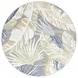 Okrągły dywan - Indoor/Outdoor Havana (niebieski/multi)