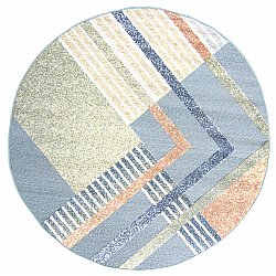 Okrągły dywan - Indoor/Outdoor Trivia (niebieski/multi)