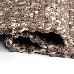 Dywaniki na zewnątrz / do wewnątrz - Orta Wool Look (brązowy)