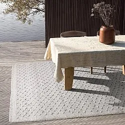 Dywaniki na zewnątrz / do wewnątrz - Todi Wool Look (szary/beżowy)