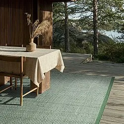 Dywaniki na zewnątrz / do wewnątrz - Coastal Wool Look (zielony/biały)