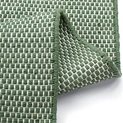 Dywaniki na zewnątrz / do wewnątrz - Coastal Wool Look (zielony/biały)