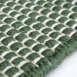 Dywaniki na zewnątrz / do wewnątrz - Coastal Wool Look (zielony/biały)