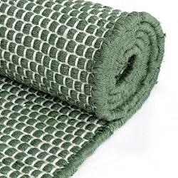 Dywaniki na zewnątrz / do wewnątrz - Coastal Wool Look (zielony/biały)