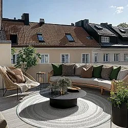 Okrągły dywan - Indoor/Outdoor Angus (zielony)