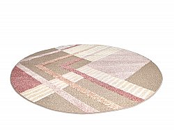 Okrągły dywan - Indoor/Outdoor Trivia (różowy/multi)
