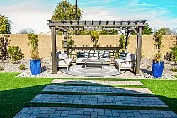 Okrągły dywan - Indoor/Outdoor Angus (zielony)