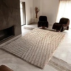 Dywany shaggy - Indra Natural Cotton Shaggy (beżowy)
