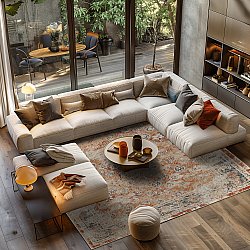 Dywan Wilton - Douz (czerwony/multi)