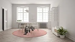 Okrągły dywan - Hamilton (Coral Pink)
