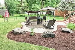 Okrągły dywan - Indoor/Outdoor Athena (beżowy)