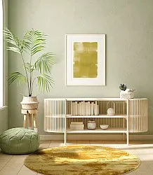 Okrągły dywan - Aranga Super Soft Fur (ochre)