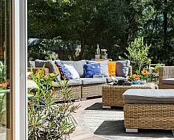Okrągły dywan - Indoor/Outdoor Kendall (cream/szary)
