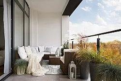 Okrągły dywan - Indoor/Outdoor Hampton (szary)