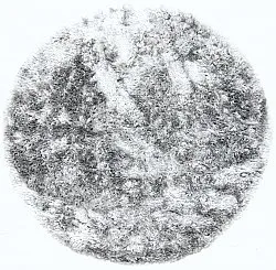 Okrągły dywan - Janjira (srebro)