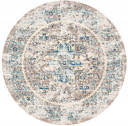 Okrągłe dywan - Javis (niebieski/wielobarwność)