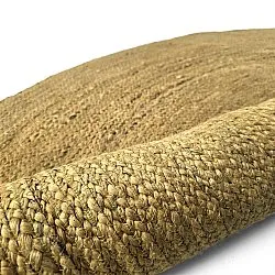 Okrągły dywan jutowy - Amasia (pomarańczowy)