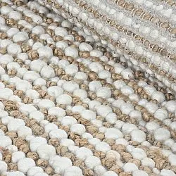 Dywany z juty - Bally Jute/wool Bubble (natura/biały)