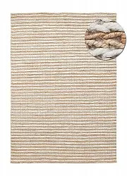 Dywany z juty - Howrah Braided Jute (natura/biały)