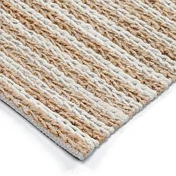 Dywany z juty - Howrah Braided Jute (natura/biały)