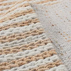 Dywany z juty - Howrah Braided Jute (natura/biały)