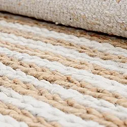 Dywany z juty - Howrah Braided Jute (natura/biały)