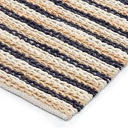 Dywany z juty - Howrah Braided Jute (naturalny/biały/czarny)