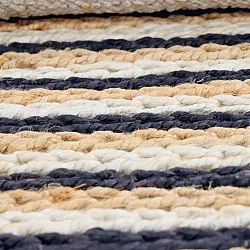 Dywany z juty - Howrah Braided Jute (naturalny/biały/czarny)
