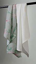 Ręczniki kuchenne 2-pak - Adella (zielony/fioletowy)