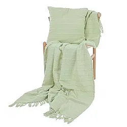 Poszewka na poduszke - Nalani cotton cushion cover (jasnozielony)