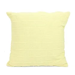 Poszewka na poduszke - Nalani cotton cushion cover (jasnożółty)