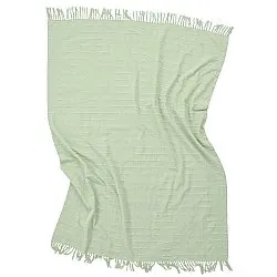Koce - Nalani cotton throw (jasnozielony)