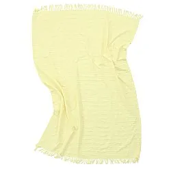 Koce - Nalani cotton throw (jasnożółty)