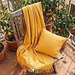 Koce - Nalani cotton throw (pomarańczowy)