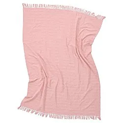 Koce - Nalani cotton throw (różowy)