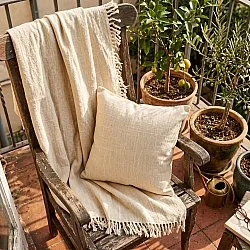 Poszewka na poduszke - Veya cotton cushion cover (krem)