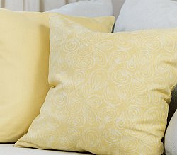 Poszewka na poduszke x 2 - Merja (żółty)