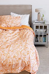 Zestaw łóżko - Leaves (pomarańczowy)