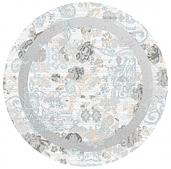 Okrągły dywan - Lefkada (biały/multi)