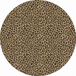 Okrągły dywan - Leopard (brązowy)
