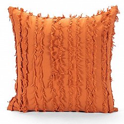 Poszewka na poduszke - Boho Linen 45 x 45 cm (pomarańczowa)