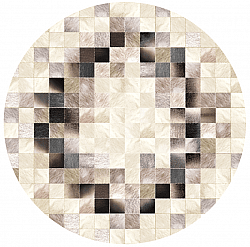 Okrągły dywan - Livada (biały/multi)